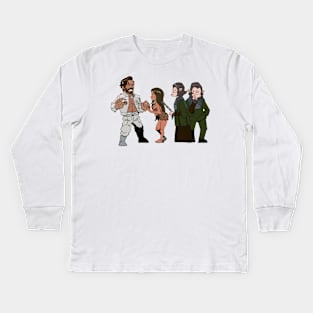 origin of mankind Kids Long Sleeve T-Shirt